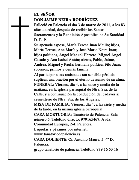 Don Jaime Neira Rodríguez