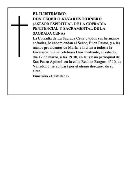 Don Teófilo Álvarez Tornero
