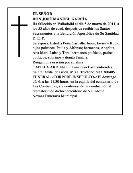 Don José Manuel García