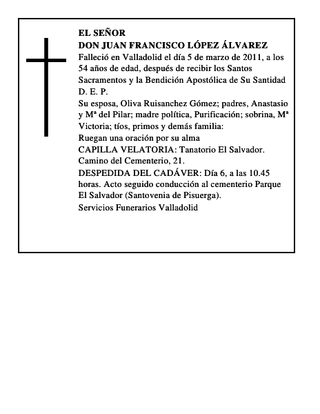 Don Juan Francisco López Álvarez