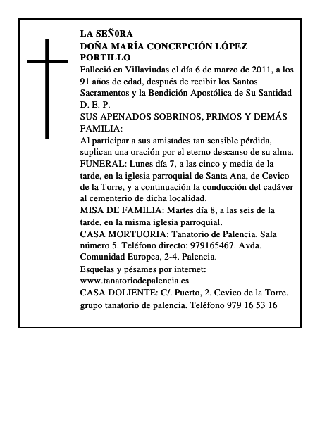 Doña María Concepción López Portillo