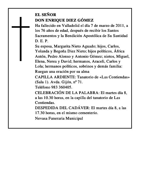 Don Enrique Diez Gómez