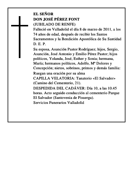 Don José Pérez Font