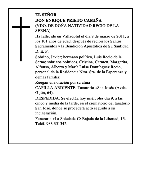 Don Enrique Prieto Camiña