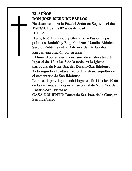 Don José Isern de Pablos