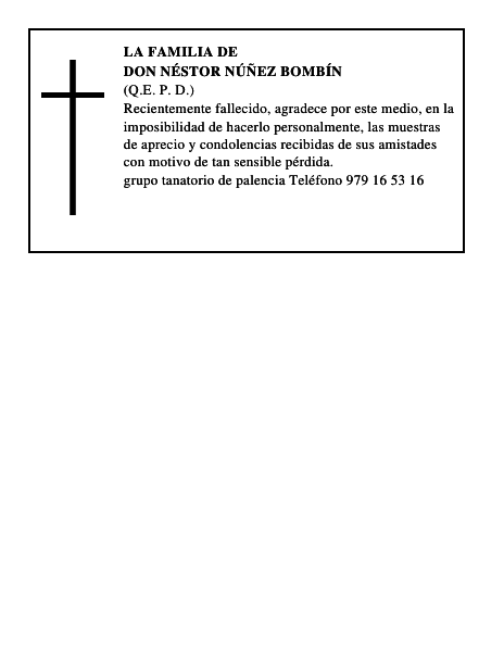 Don Néstor Núñez Bombín