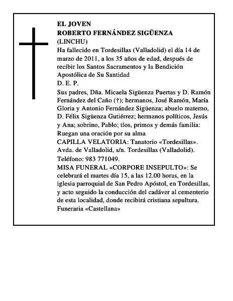 Roberto Fernández Sigüenza