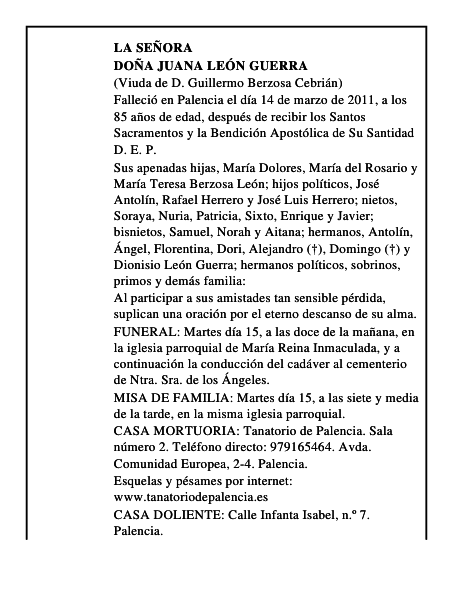 Doña Juana León Guerra