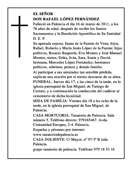 Don Rafael López Fernández