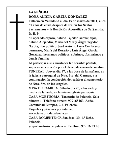 Doña Alicia García González