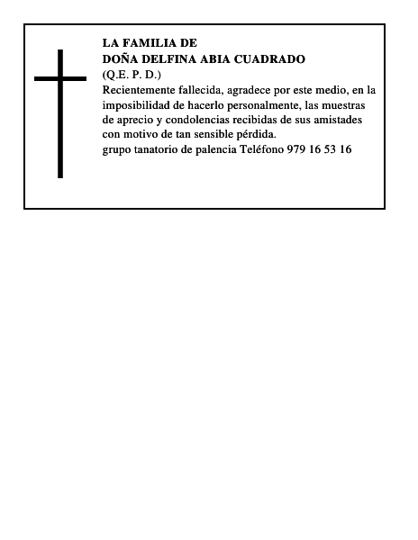 Doña Delfina Abia Cuadrado
