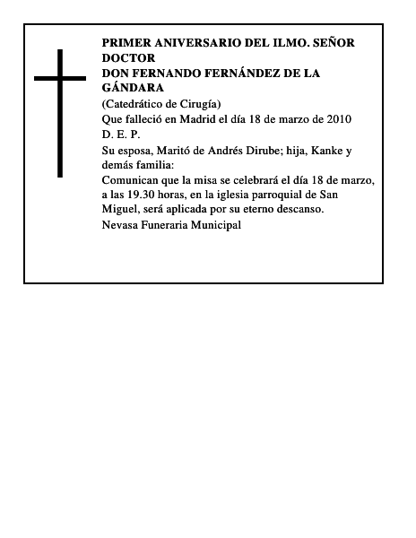 Don Fernando Fernández de la Gándara