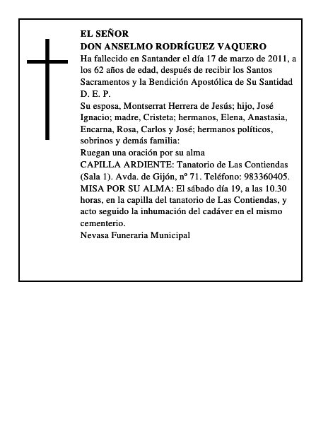 Don Anselmo Rodríguez Vaquero