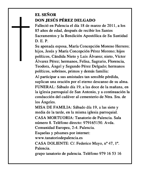 Don Jesús Pérez Delgado