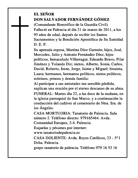 Don Salvador Fernández Gómez