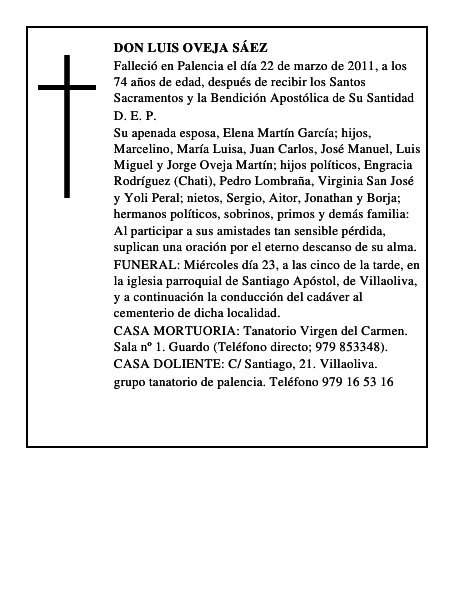 Don Luis Oveja Sáez