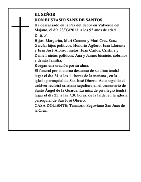 Don Eustasio Sanz de Santos