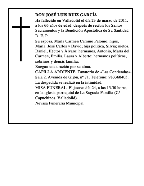 Don José Luis Ruiz García