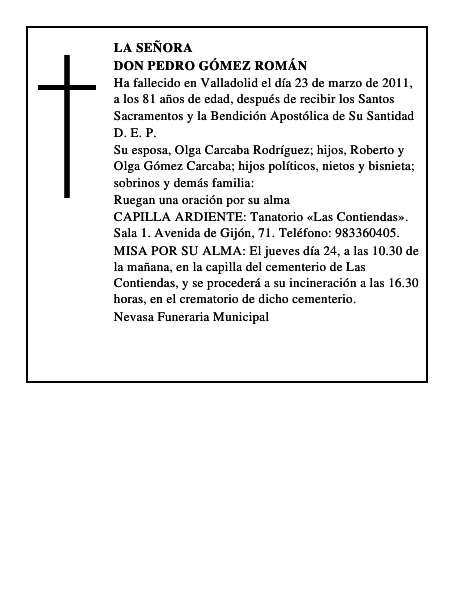Don Pedro Gómez Román