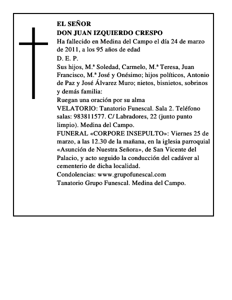 Don Juan Izquierdo Crespo