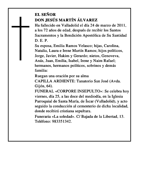 Don Jesús Martín Álvarez