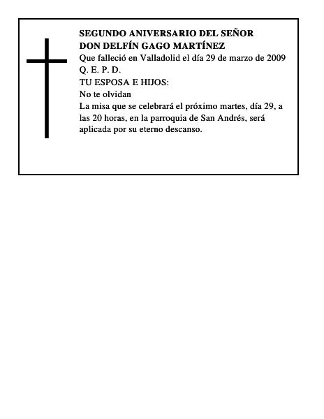 Don Delfín Gago Martínez
