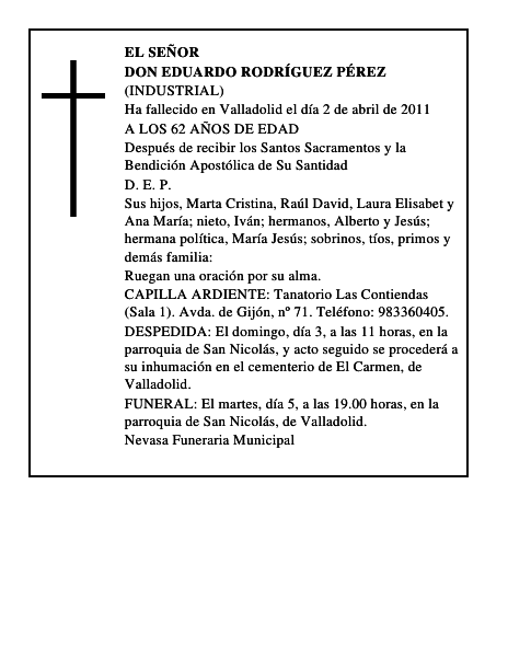 Don Eduardo Rodríguez Pérez