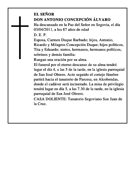 Don Antonio Concepción Álvaro