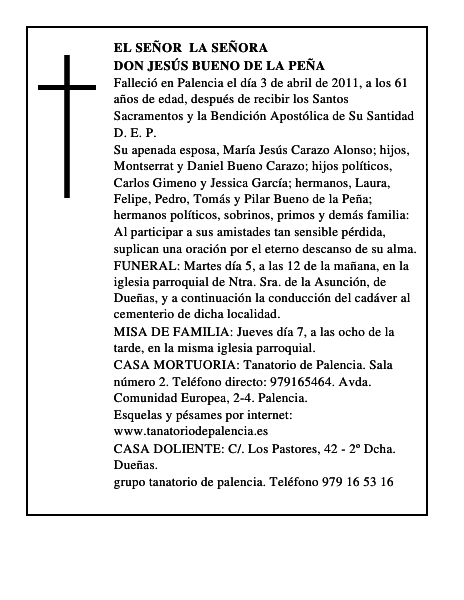 Don Jesús Bueno de la Peña