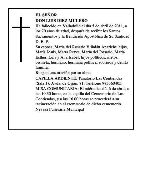 Don Luis Diez Mulero