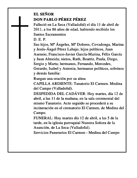 Don Pablo Pérez Pérez