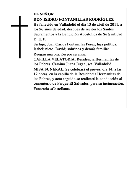 Don Isidro Fontanillas Rodríguez