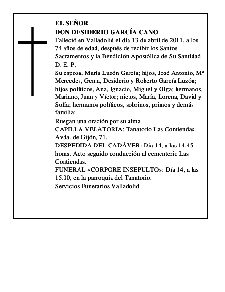 Don Desiderio García Cano