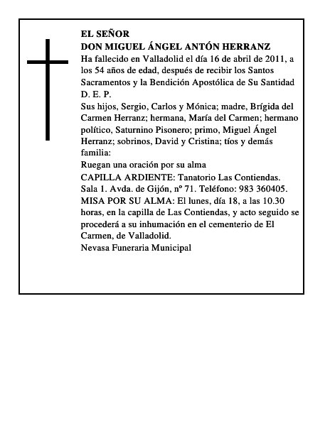Don Miguel Ángel Antón Herranz