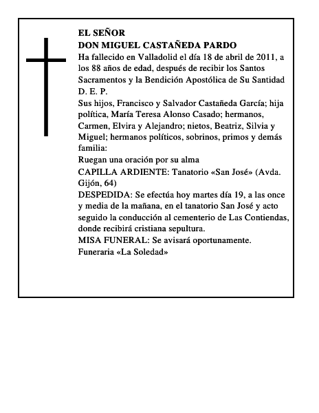 Don Miguel Castañeda Pardo