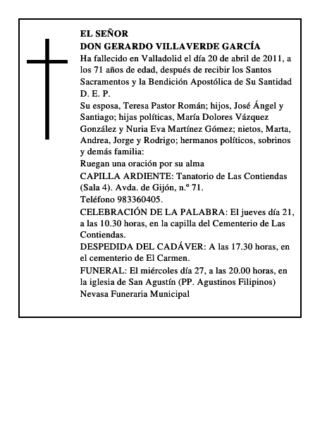 Don Gerardo Villaverde García