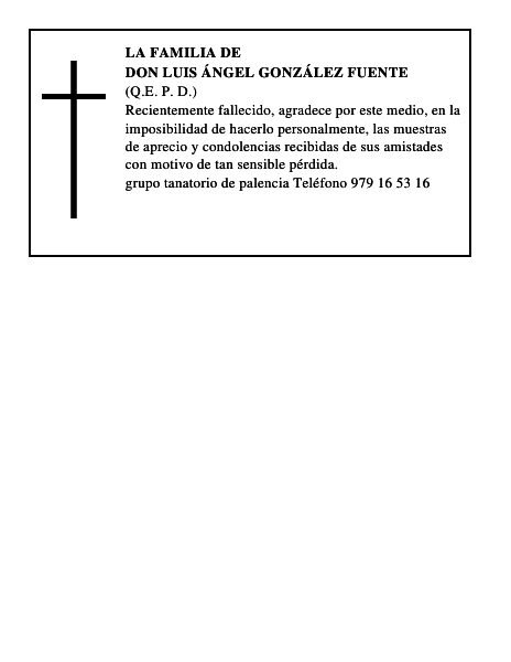 Don Luis Ángel González Fuente