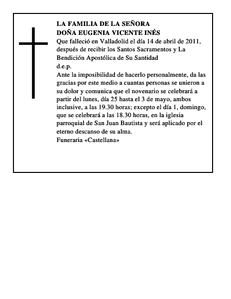 Doña Eugenia Vicente Inés