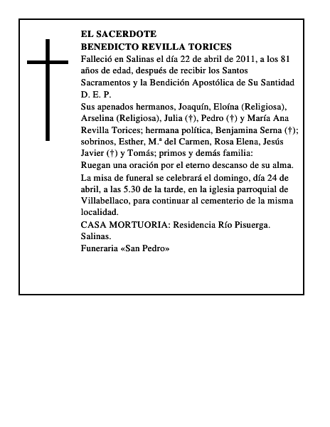 Benedicto Revilla Torices