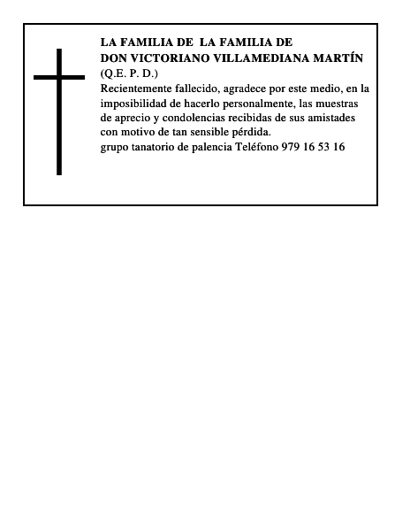Don Victoriano Villamediana Martín