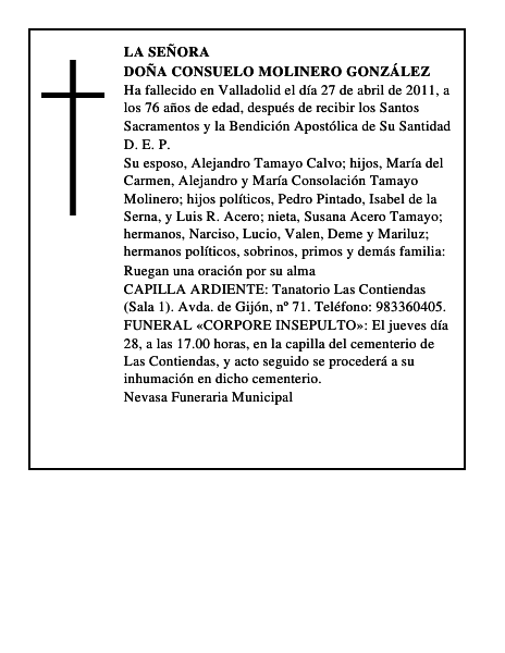 Doña Consuelo Molinero González