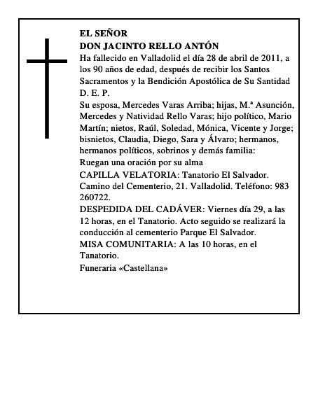 Don Jacinto Rello Antón