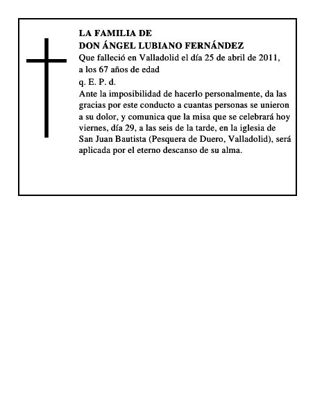 Don Ángel Lubiano Fernández