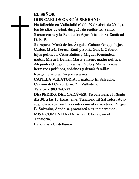 Don Carlos García Serrano