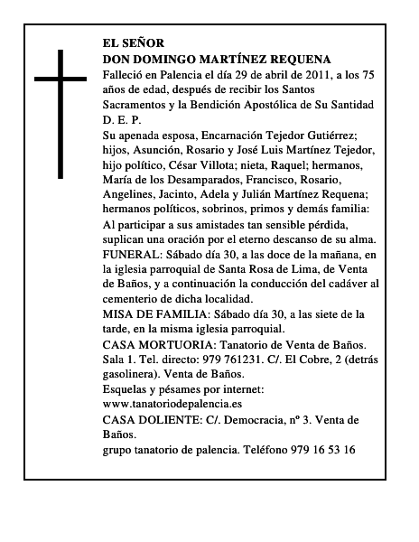 Don Domingo Martínez Requena