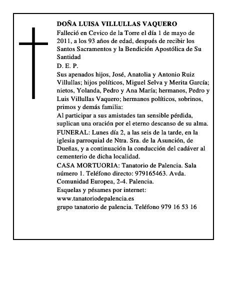 Doña Luisa Villullas Vaquero