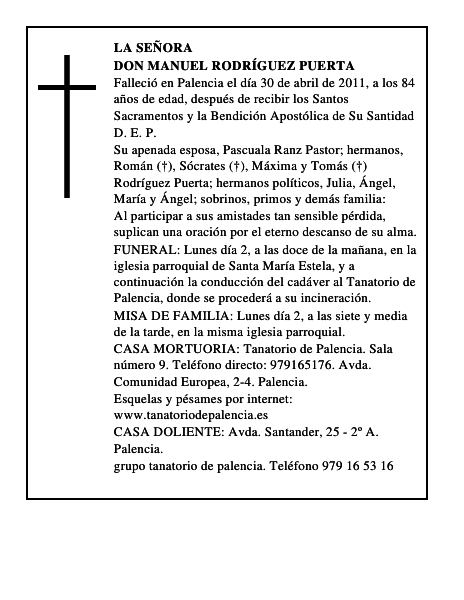 Don Manuel Rodríguez Puerta