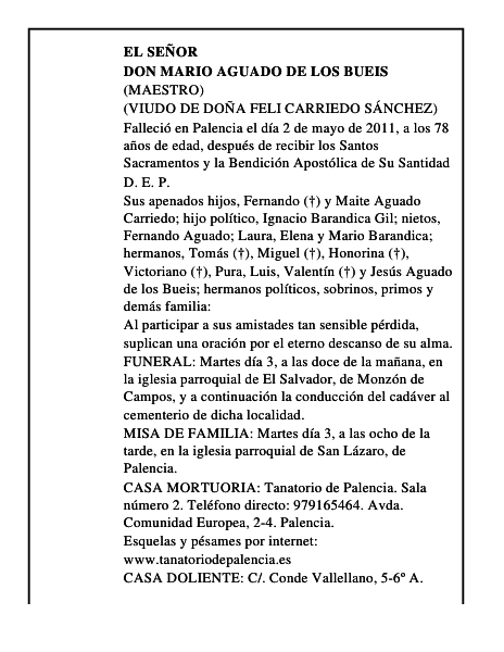 Don Mario Aguado de los Bueis