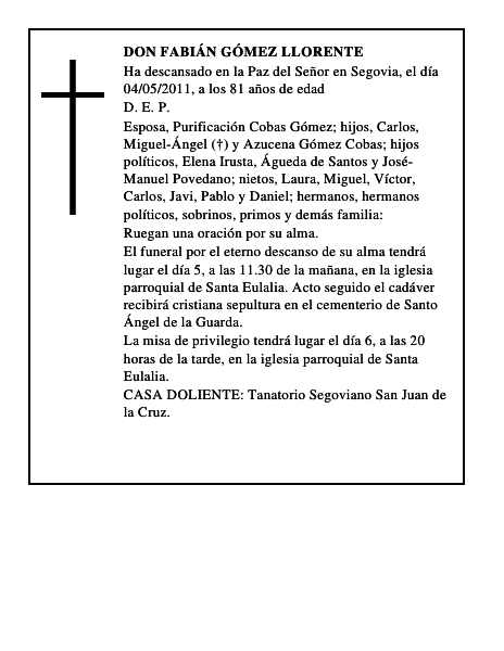 Don Fabián Gómez Llorente