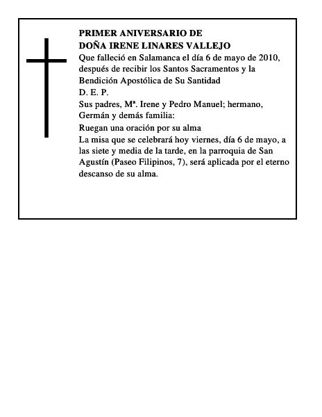 Doña Irene Linares Vallejo